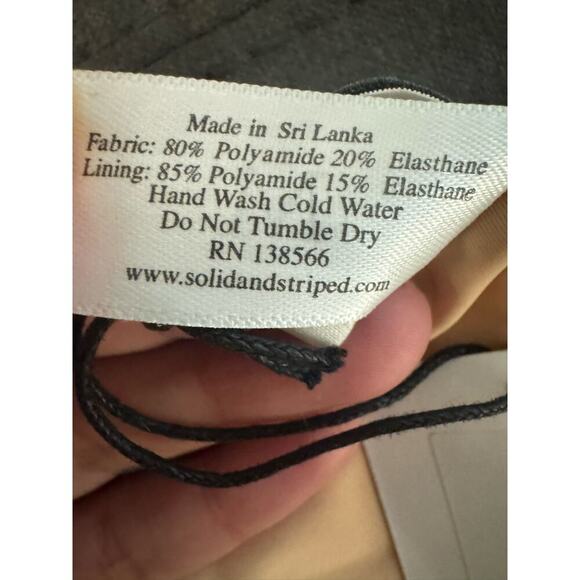 Solid & Striped Peach Coral 2 Piece Twist Front Knotted Swim Bikini Set S/M NWT - Picture 6 of 7